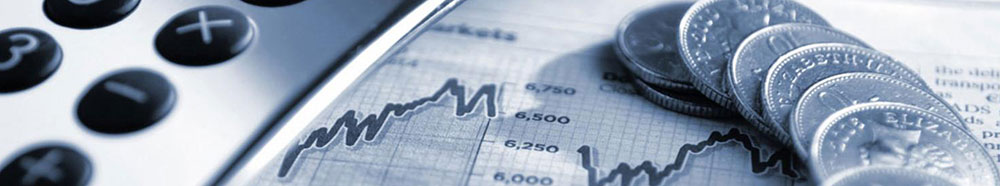 calculator, chart, cash
